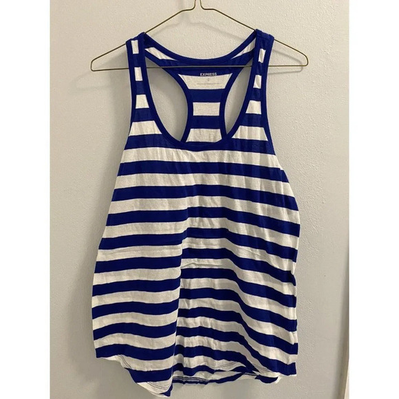 EXPRESS RACERBACK MEDIUM TANK TOP - EXCELLENT CONDITION. BARELY WORN. ROYAL BLUE - Picture 2 of 5